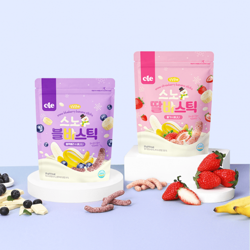 냠냠클레 스노우 스틱 2봉(블바/딸바)